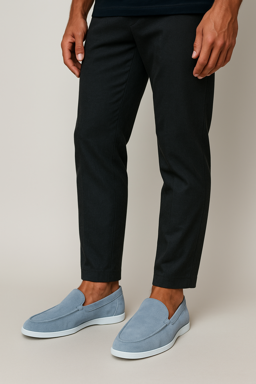 Eleganti mocassini in suede