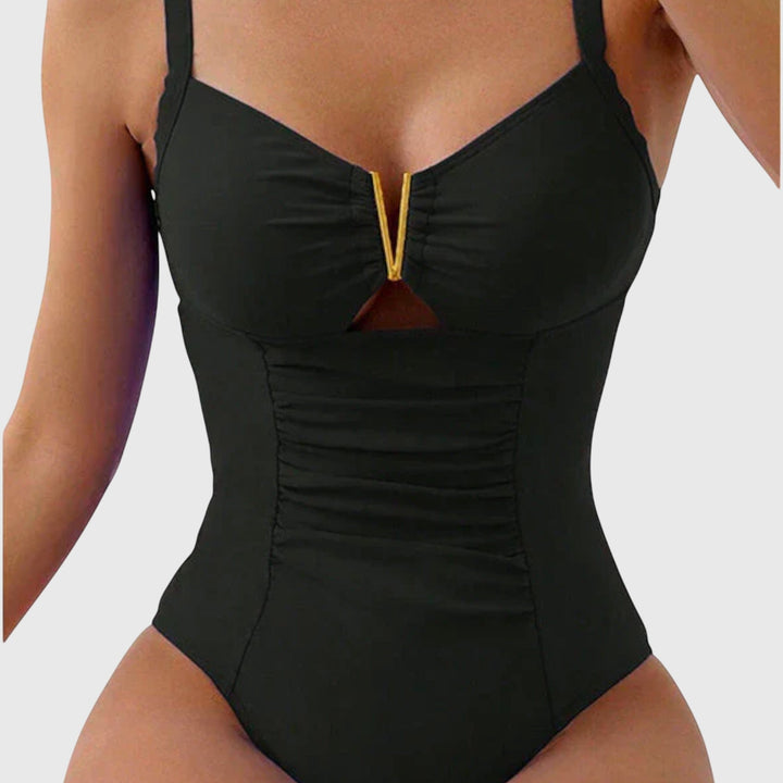 Cinzia - Costume da bagno con scollatura a V
