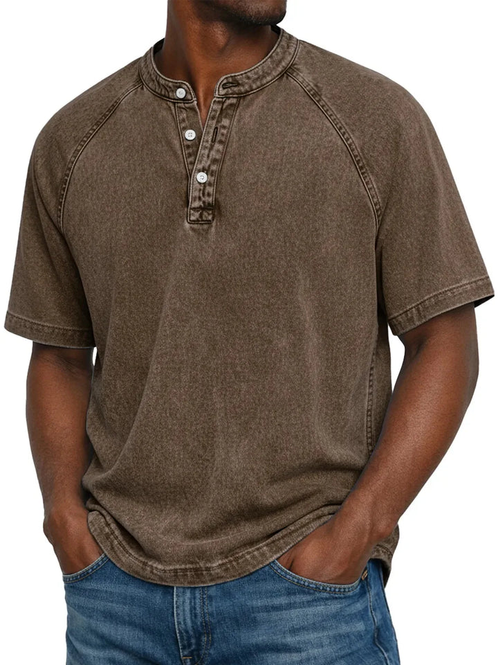 Rovani | Camicia vintage da uomo con bottoni