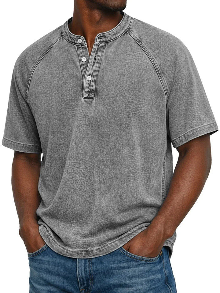 Rovani | Camicia vintage da uomo con bottoni
