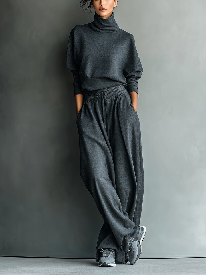 Carlotta - Insieme in Maglia con Pantalone Ampio