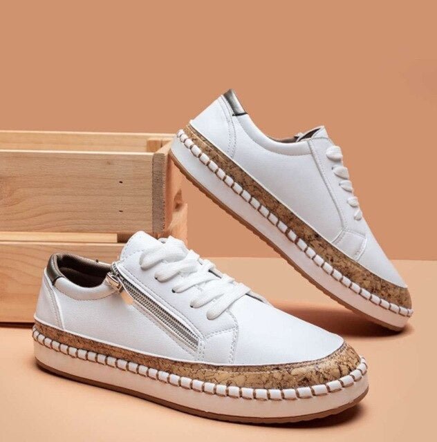 FLORIANA | Sneakers Ortopediche con Unico Design Vintage di Fiori